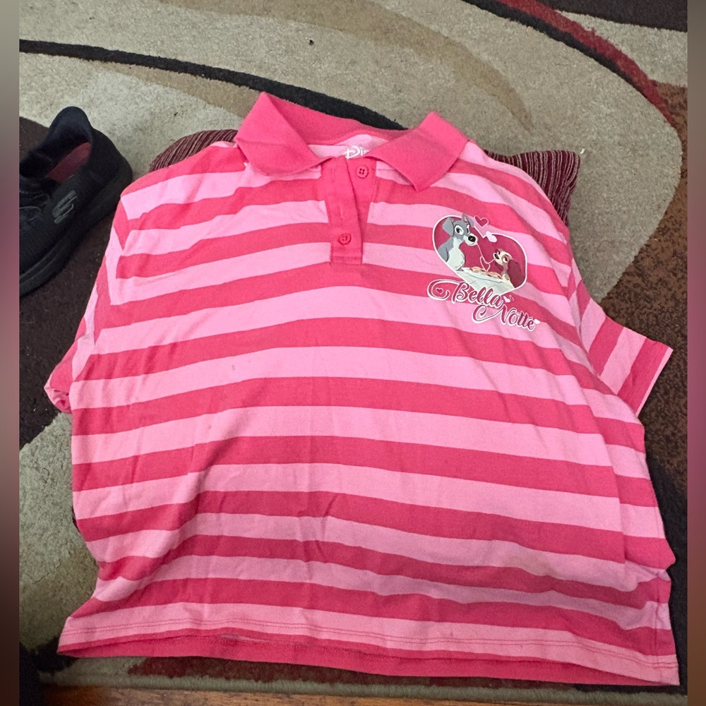 Disney Belle Vie Pink Polo Shirt
